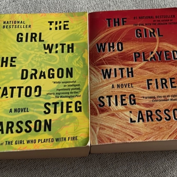 Stieg Larsson 2 Book Bundle - The Girl with the Dragon Tattoo Series - Picture 1 of 6